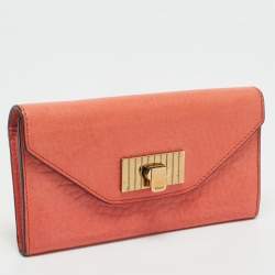 Chloe Orange Leather Sally Wallet
