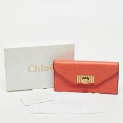 Chloe Orange Leather Sally Wallet