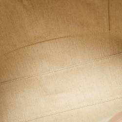 Chloe Dark Beige Leather Medium Woody Tote