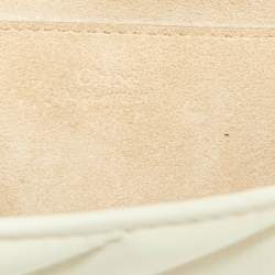 Pre Owned Chloe Off White Quilted Leather Mini Drew Bijou Shoulder Bag