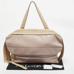 Chloe Pink/Beige Leather Dalston Shoulder Bag