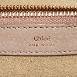 Chloe Pink/Beige Leather Dalston Shoulder Bag