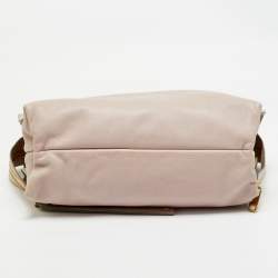 Chloe Pink/Beige Leather Dalston Shoulder Bag