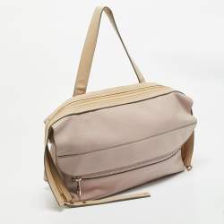 Chloe Pink/Beige Leather Dalston Shoulder Bag