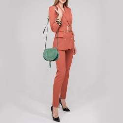 Chloe Green Snakeskin Mini Marcie Crossbody Bag