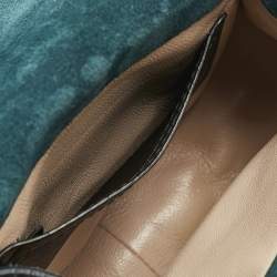 Chloe Green Snakeskin Mini Marcie Crossbody Bag