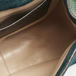 Chloe Green Snakeskin Mini Marcie Crossbody Bag