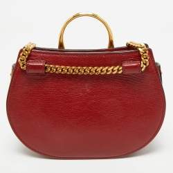 Chloe Red Leather and Suede Mini Pixie Belt Bag