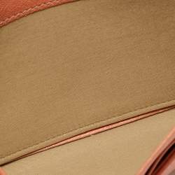 Chloe Tricolor Crinkled and Leather Envelope Flap Continental Wallet