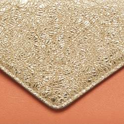 Chloe Tricolor Crinkled and Leather Envelope Flap Continental Wallet
