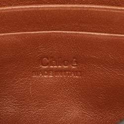 Chloe Brown Leather and Suede Mini Faye Shoulder Bag