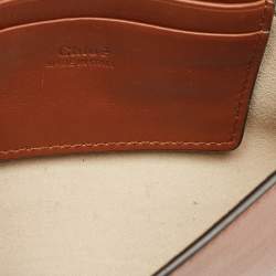 Chloe Brown Leather and Suede Mini Faye Shoulder Bag
