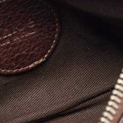 Pre Owned Chloe Dark Brown Leather Paddington Clutch Bag