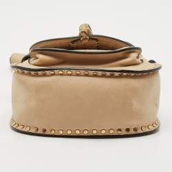 Pre Owned Chloe Beige Leather Mini Hudson Shoulder Bag