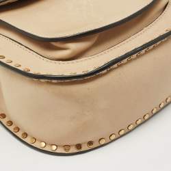 Pre Owned Chloe Beige Leather Mini Hudson Shoulder Bag