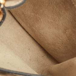 Pre Owned Chloe Beige Leather Mini Hudson Shoulder Bag