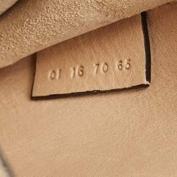 Pre Owned Chloe Beige Leather Mini Hudson Shoulder Bag