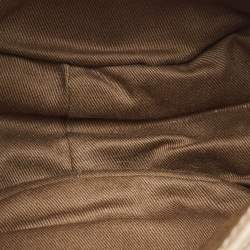 Pre Owned Chloe Beige Leather Mini Marcie Saddle Crossbody Bag