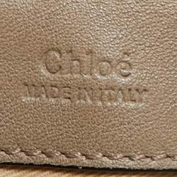 Pre Owned Chloé Motty Grey Leather Small Faye Day Shoulder Bag