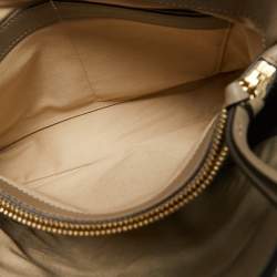 Pre Owned Chloé Motty Grey Leather Small Faye Day Shoulder Bag