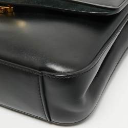 Pre Owned Chloe Black Leather C Top Handle Bag