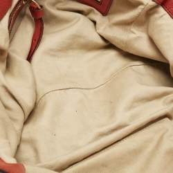 Pre Owned Chloe Orange Leather Heloise Satchel