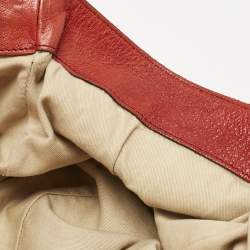 Pre Owned Chloe Orange Leather Heloise Satchel