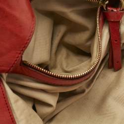 Pre Owned Chloe Orange Leather Heloise Satchel