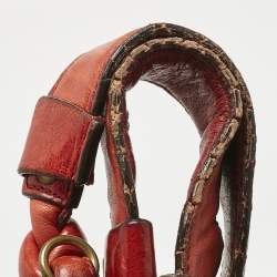 Pre Owned Chloe Orange Leather Heloise Satchel