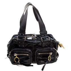 Pre Owned Chloe Black Patent Leather Betty Bag