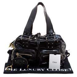 Pre Owned Chloe Black Patent Leather Betty Bag