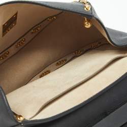 Pre Owned Chloe Black Leather Medium Chain Around Drew Shoulder Bag