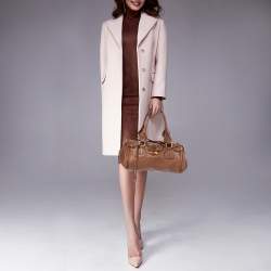 Pre Owned Chloe Brown Leather Medium Paddington Satchel