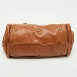 Pre Owned Chloe Brown Leather Medium Paddington Satchel