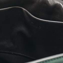 Pre Owned Chloe Green Leather Large Elsie Shoulder Bag
