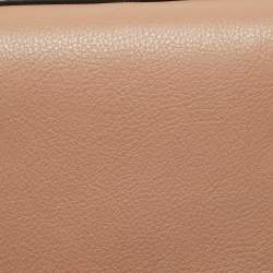 Pre Owned Chloe Beige Leather and Suede Small Nile Bracelet Shoulder Bag