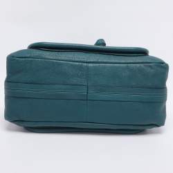 Pre Owned Chloe Blue Leather Medium Paraty Satchel