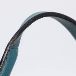 Pre Owned Chloe Blue Leather Medium Paraty Satchel