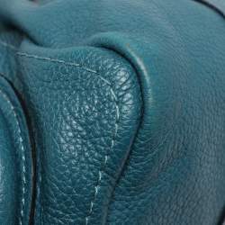 Pre Owned Chloe Blue Leather Medium Paraty Satchel