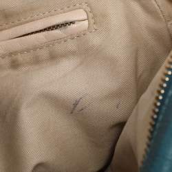 Pre Owned Chloe Blue Leather Medium Paraty Satchel