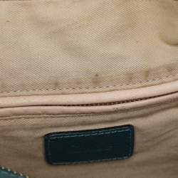 Pre Owned Chloe Blue Leather Medium Paraty Satchel