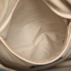 Pre Owned Chloe Blue Leather Medium Paraty Satchel