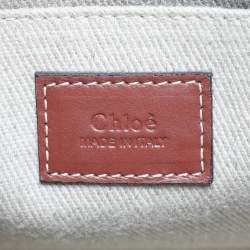 Pre Owned Chloe Beige Canvas Small Woody Tote