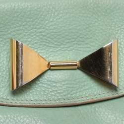 Pre Owned Chloe Green Leather Crossbody Bag