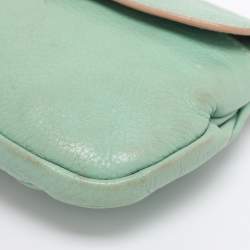 Pre Owned Chloe Green Leather Crossbody Bag