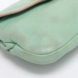 Pre Owned Chloe Green Leather Crossbody Bag