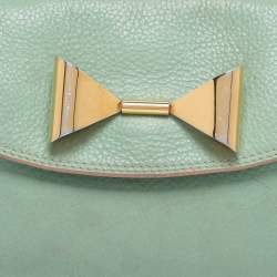 Pre Owned Chloe Green Leather Crossbody Bag