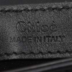 Pre Owned Chloe Black Leather Phone Holder Crossbody Bag