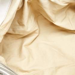 Pre Owned Chloe White Leather Medium Paddington Satchel