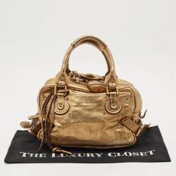 Pre Owned Chloe Gold Leather Paddington Satchel